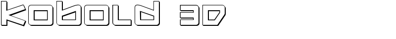 Kobold 3D Font