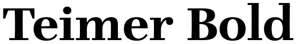 Teimer Bold Font