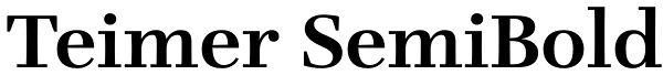 Teimer SemiBold Font