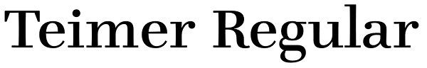 Teimer Regular Font