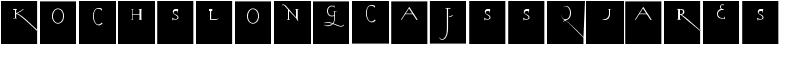 KochsLongCapsSquares Font