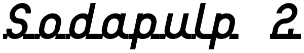 Sodapulp 2 Font