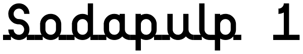 Sodapulp 1 Font