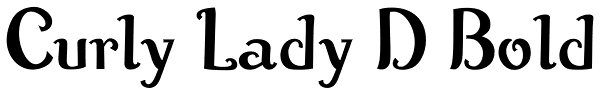 Curly Lady D Bold Font