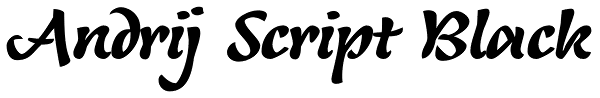 Andrij Script Black Font