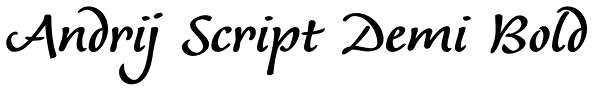 Andrij Script Demi Bold Font