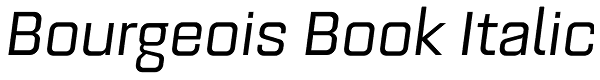 Bourgeois Book Italic Font