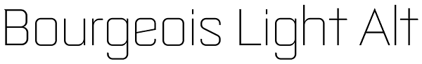 Bourgeois Light Alt Font