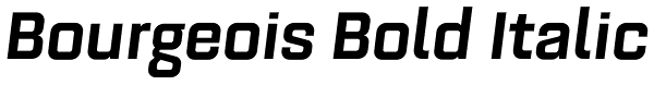 Bourgeois Bold Italic Font