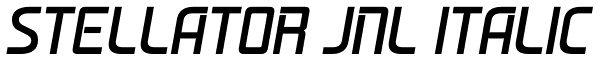 Stellator JNL Italic Font