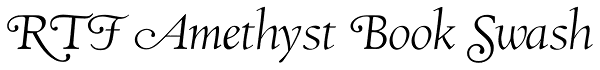 RTF Amethyst Book Swash Font