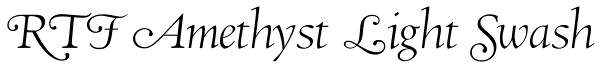 RTF Amethyst Light Swash Font