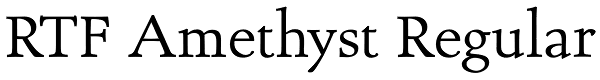 RTF Amethyst Regular Font