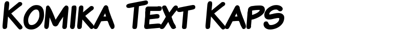 Komika Text Kaps Font