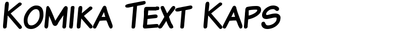 Komika Text Kaps Font