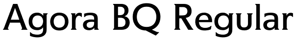 Agora BQ Regular Font