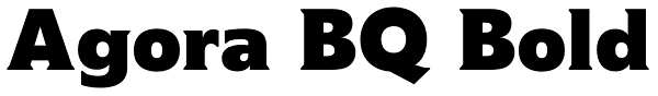 Agora BQ Bold Font