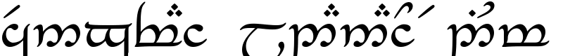 Tengwar_Eldanaro Medium Font