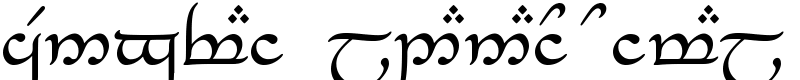 Tengwar_Eldanaro Normal Font