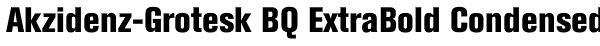 Akzidenz-Grotesk BQ ExtraBold Condensed Font