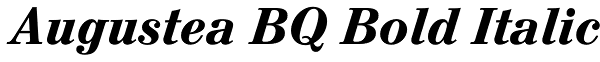 Augustea BQ Bold Italic Font