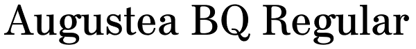 Augustea BQ Regular Font