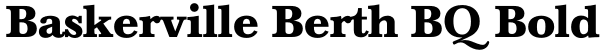 Baskerville Berth BQ Bold Font