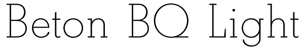 Beton BQ Light Font