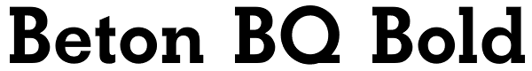 Beton BQ Bold Font