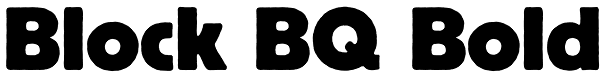 Block BQ Bold Font