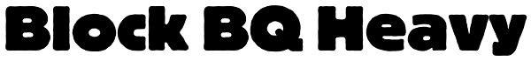 Block BQ Heavy Font