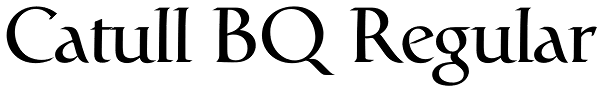 Catull BQ Regular Font