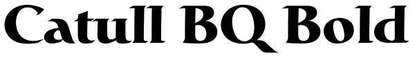 Catull BQ Bold Font