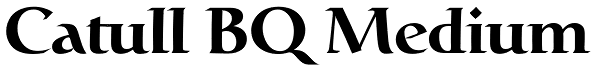 Catull BQ Medium Font