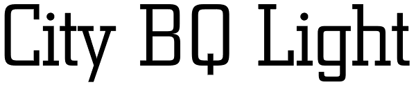 City BQ Light Font