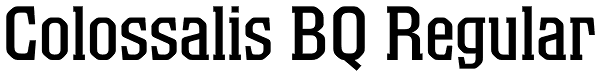 Colossalis BQ Regular Font