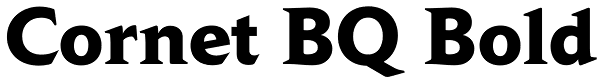 Cornet BQ Bold Font