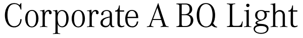 Corporate A BQ Light Font