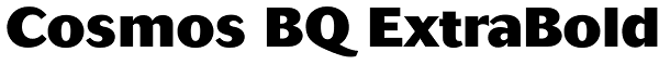 Cosmos BQ ExtraBold Font