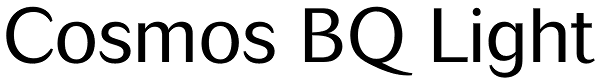 Cosmos BQ Light Font