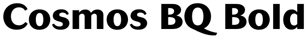 Cosmos BQ Bold Font