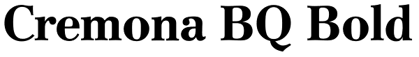 Cremona BQ Bold Font