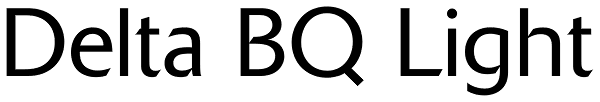 Delta BQ Light Font