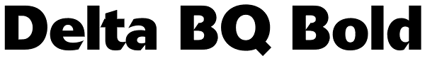 Delta BQ Bold Font