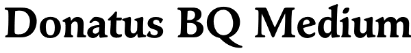 Donatus BQ Medium Font