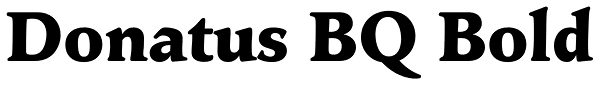 Donatus BQ Bold Font