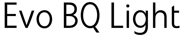 Evo BQ Light Font