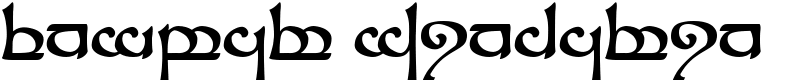 Tengwar Sindarin Font