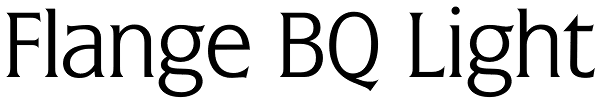 Flange BQ Light Font