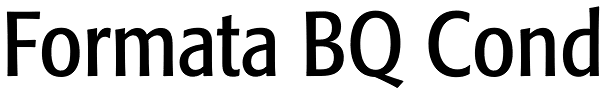 Formata BQ Cond Font